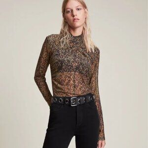 All Saints Tia Halftone Top
